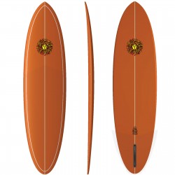 Daily Tripper PU Series Surfboard in Burnt Orange